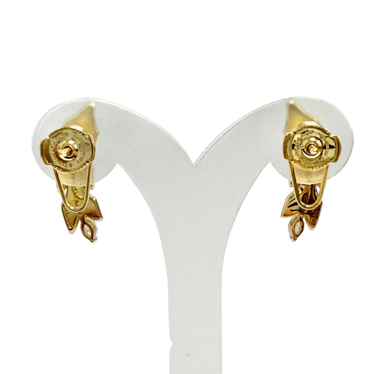 Tiffany & Co Victoria Vine Diamond Earrings Total Yellow Gold — view 3