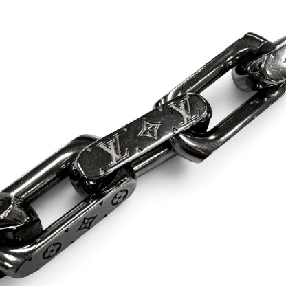 Louis Vuitton Collier Chain Monogram Necklace Silver — view 4