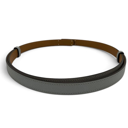 Hermes Kelly Belt Veau Epsom Blue Glacier Gold Silver — view 4