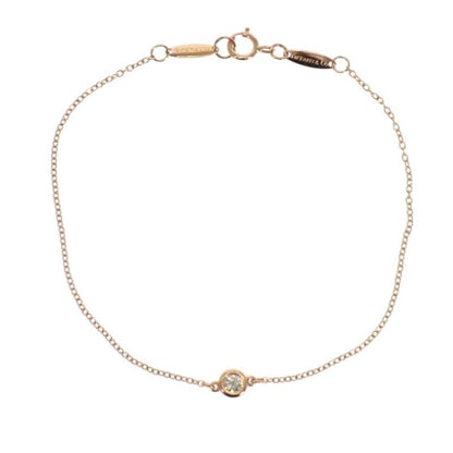 Tiffany & Co Diamond by the Yard Bracelet 18k Pink Gold Elesa Peretti Genus — view 2