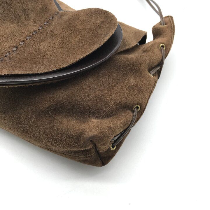 Gucci Suede Heart Vintage Mini Shoulder Bag Brown — view 6