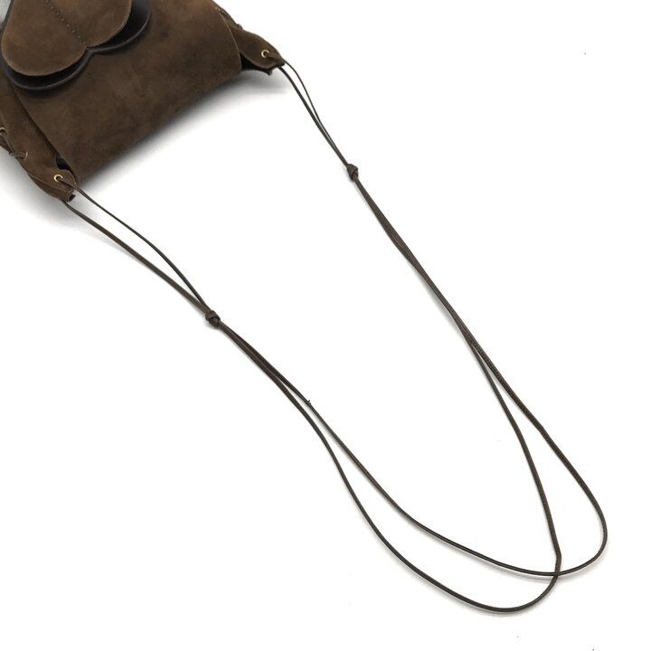 Gucci Suede Heart Vintage Mini Shoulder Bag Brown — view 7