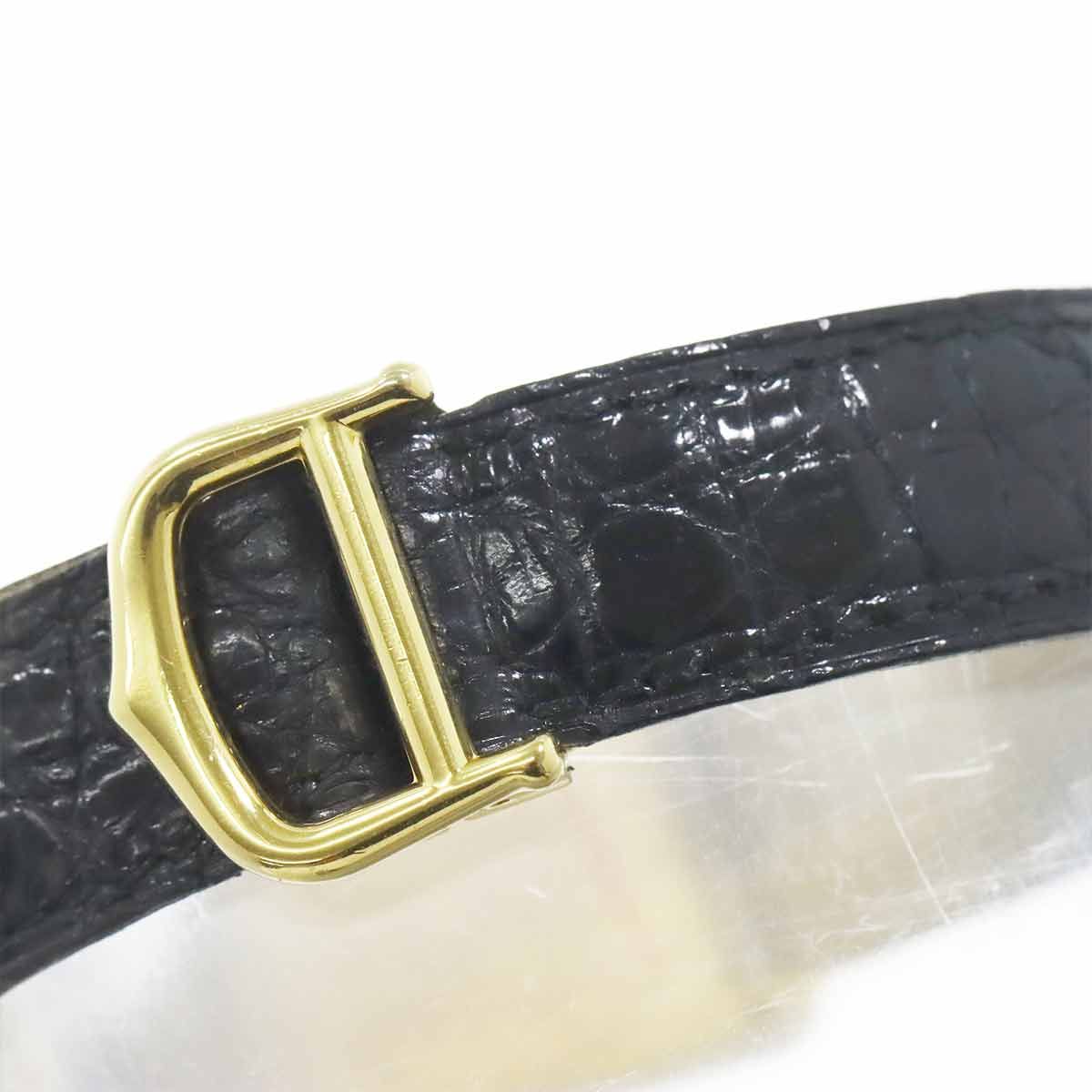 Cartier Must Tank SM Vermeil Vintage Watch Black 925 Sterling Silver Quartz — view 6
