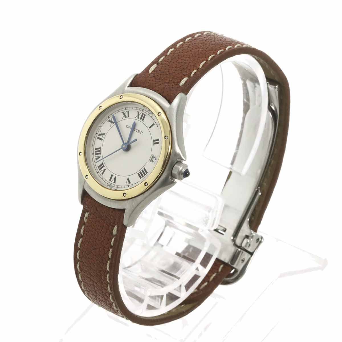 Cartier Panthere Cougar SM Vintage Date YG Quartz Watch — view 2