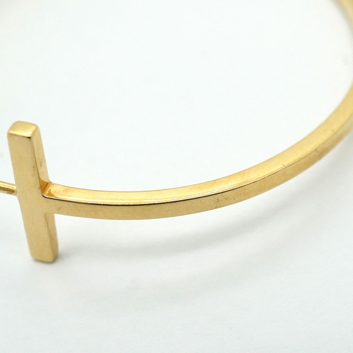 Tiffany & Co Earrings T Wire Large 18k Yellow Gold — view 8