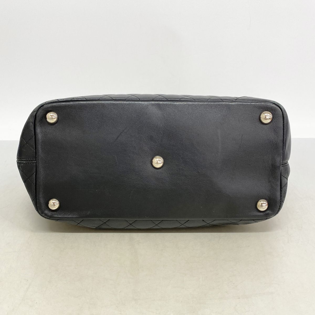 Chanel Tote Bag Cambon Lambskin Black Silver — view 3