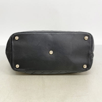 Chanel Tote Bag Cambon Lambskin Black Silver — view 3