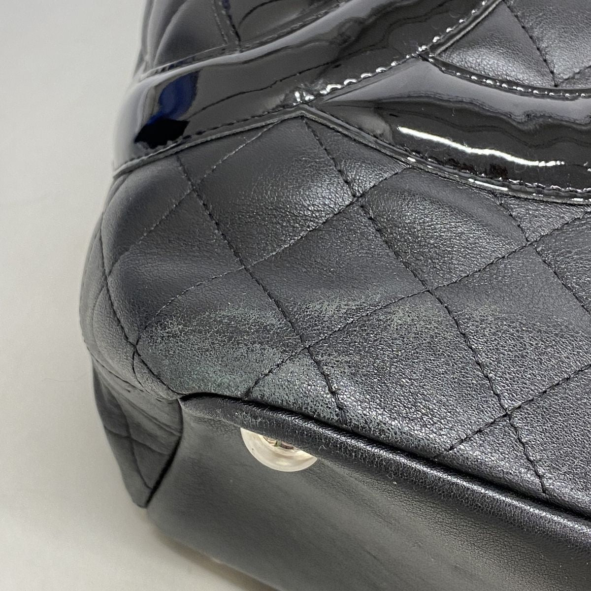 Chanel Tote Bag Cambon Lambskin Black Silver — view 6
