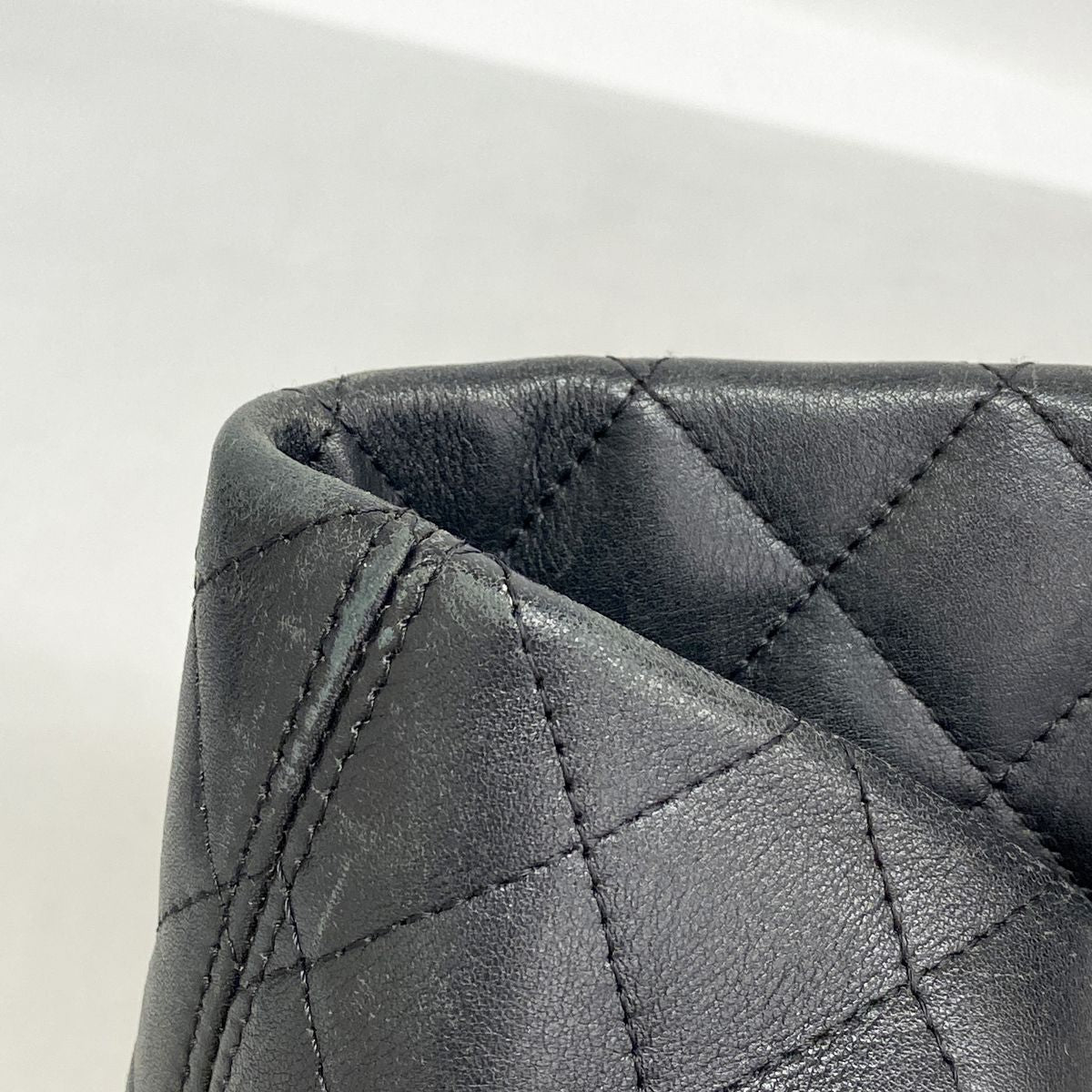 Chanel Tote Bag Cambon Lambskin Black Silver — view 7