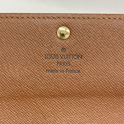 Louis Vuitton Wallet Monogram Pochette Porte Monnaie Credit Brown — view 4