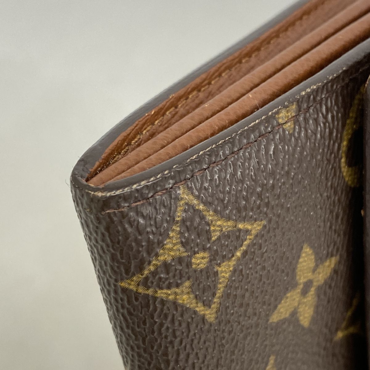 Louis Vuitton Wallet Monogram Pochette Porte Monnaie Credit Brown — view 6