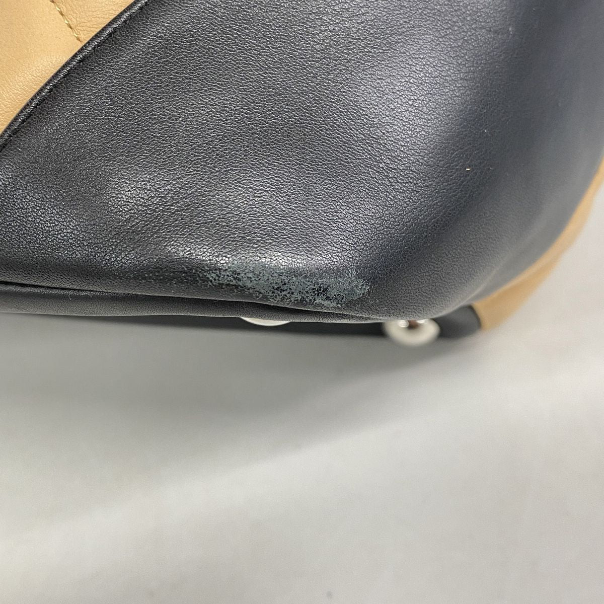 Chanel Tote Bag Cambon Lambskin Beige Black Silver — view 6