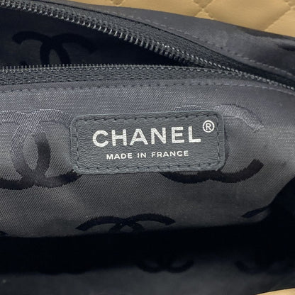 Chanel Tote Bag Cambon Lambskin Beige Black Silver — view 5