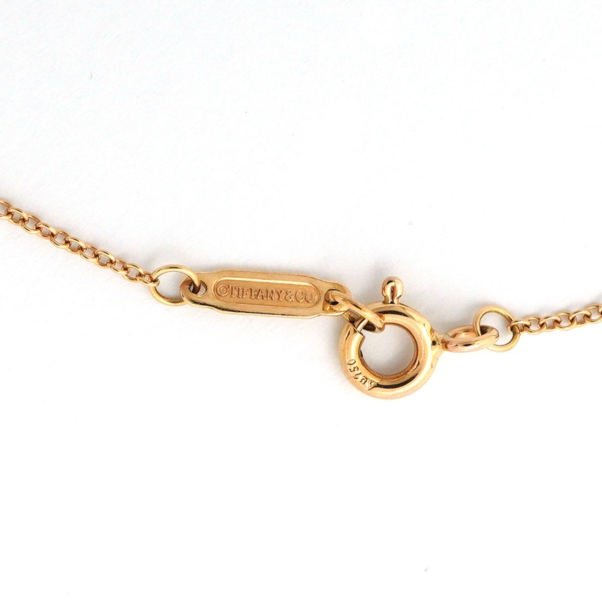 Tiffany & Co Necklace Victoria Round Key 18k Pink Gold Diamond — view 4