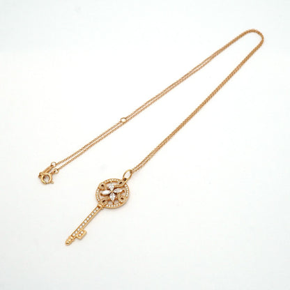 Tiffany & Co Necklace Victoria Round Key 18k Pink Gold Diamond — view 3