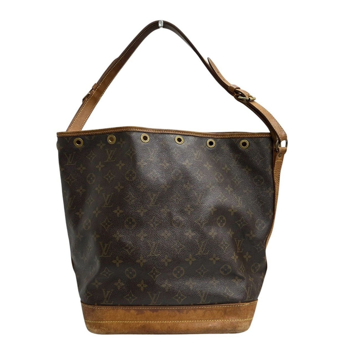 Louis Vuitton Vintage Monogram Brown Gold Leather Shoulder Bag