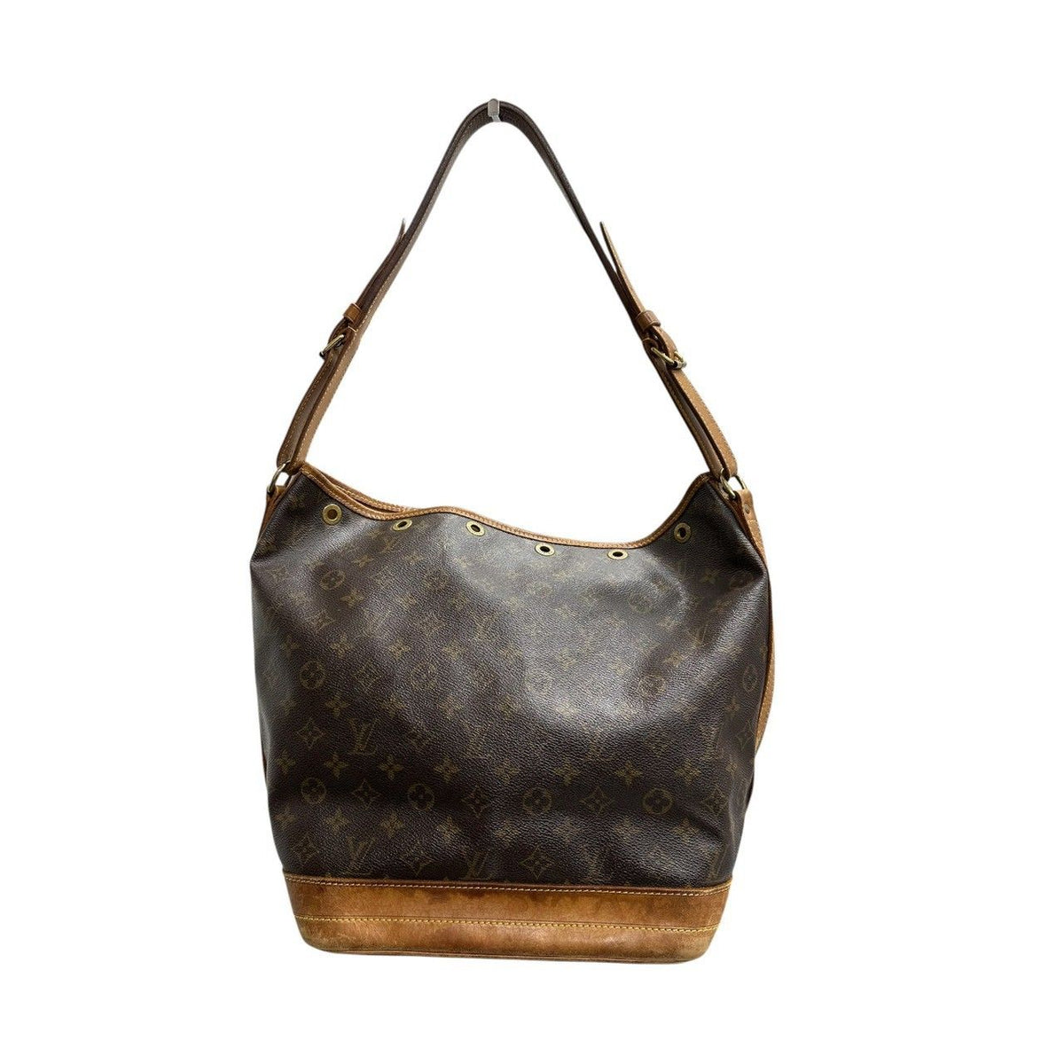 Louis Vuitton Vintage Monogram Brown Gold Leather Shoulder Bag — view 2