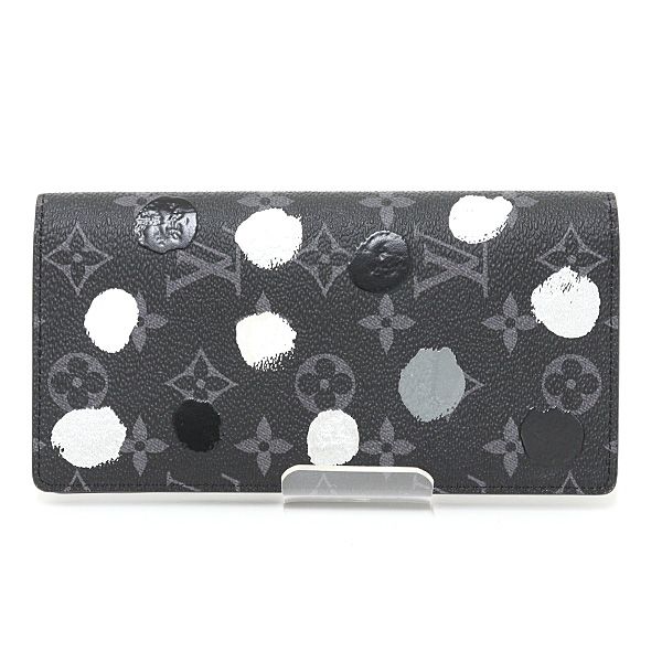 Louis Vuitton LV YK Portefeuille Brazza Monogram Eclipse Dot Yayoi Kusama Wallet — view 2