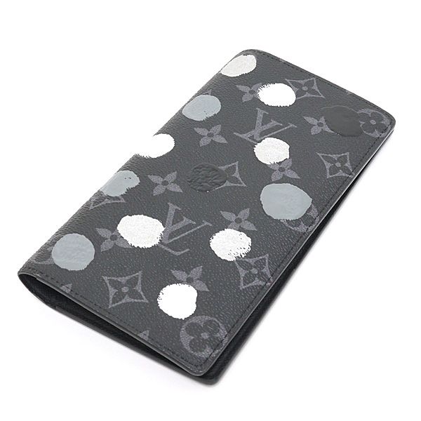Louis Vuitton LV YK Portefeuille Brazza Monogram Eclipse Dot Yayoi Kusama Wallet — view 5