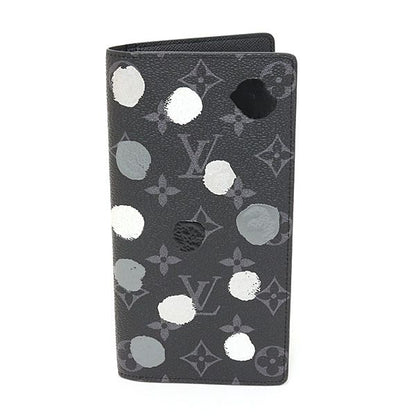 Louis Vuitton LV YK Portefeuille Brazza Monogram Eclipse Dot Yayoi Kusama Wallet