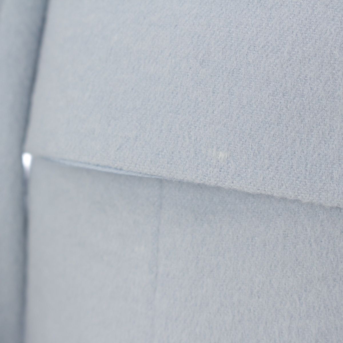Celine Vintage Cashmere Angora Wool Logo Button Tailored Jacket Blue 38 — view 7