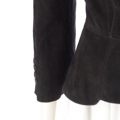 Louis Vuitton Suede Lambskin Mink Jacket Black 36 — view 6