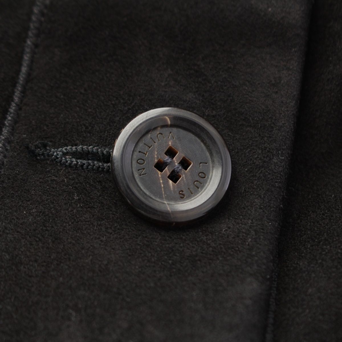 Louis Vuitton Suede Lambskin Mink Jacket Black 36 — view 8