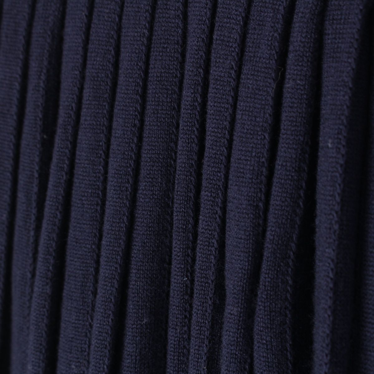 Miu Miu Wool Knit Pleated Skirt Navy Multicolor 40 — view 8