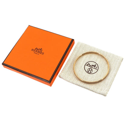 Hermes Uni Enamel Bangle Etoupe Rose Gold Bracelet — view 2