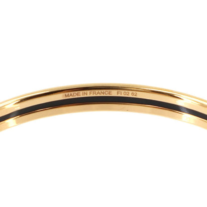 Hermes Uni Enamel Bangle Etoupe Rose Gold Bracelet — view 4