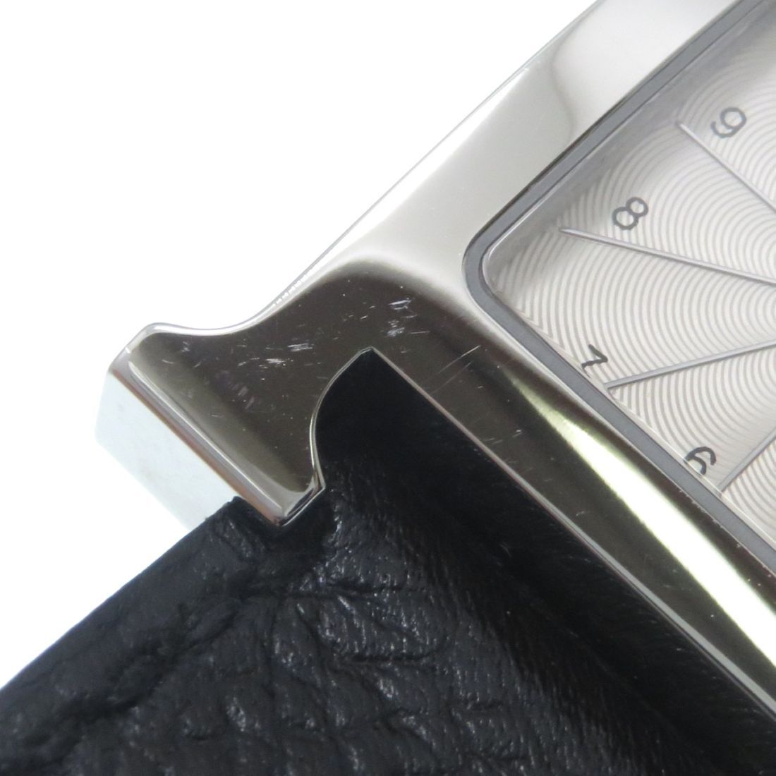 Hermes H Watch Stainless Steel Leather Quartz — view 8