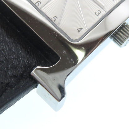 Hermes H Watch Stainless Steel Leather Quartz — view 7