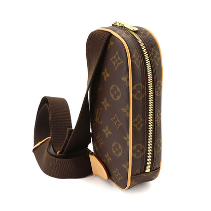 Louis Vuitton Monogram Pochette Gange Belt Bag Brown Gold — view 4