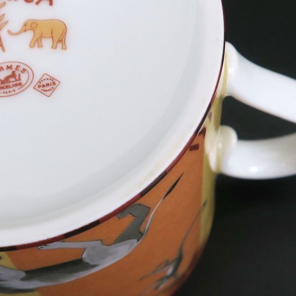 Hermes Africa Mug Drinkware Orange — view 8