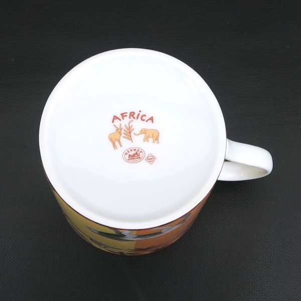 Hermes Africa Mug Drinkware Orange — view 7