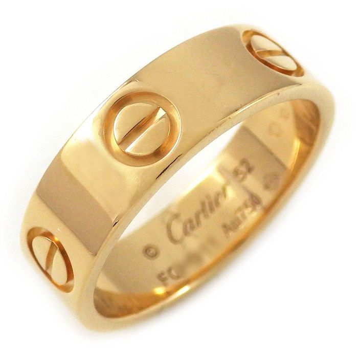 Cartier Ring Love Classic Model MM 18k Pink Gold