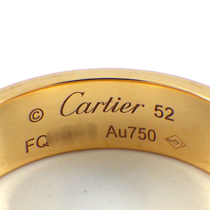 Cartier Ring Love Classic Model MM 18k Pink Gold — view 3