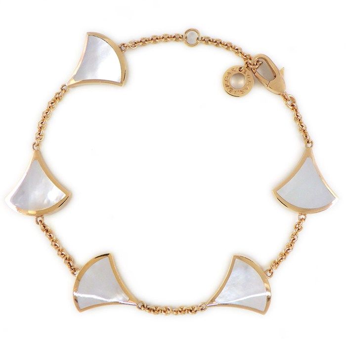 Bvlgari Bracelet Diva's Dream White Shell 18k Pink Gold