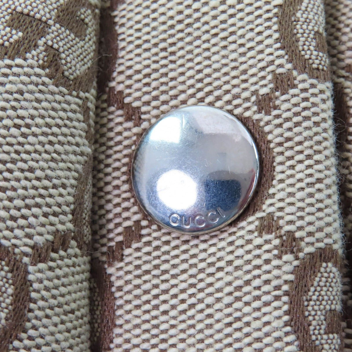 Gucci GG Cotton Canvas Down Vest Brown 38 — view 8