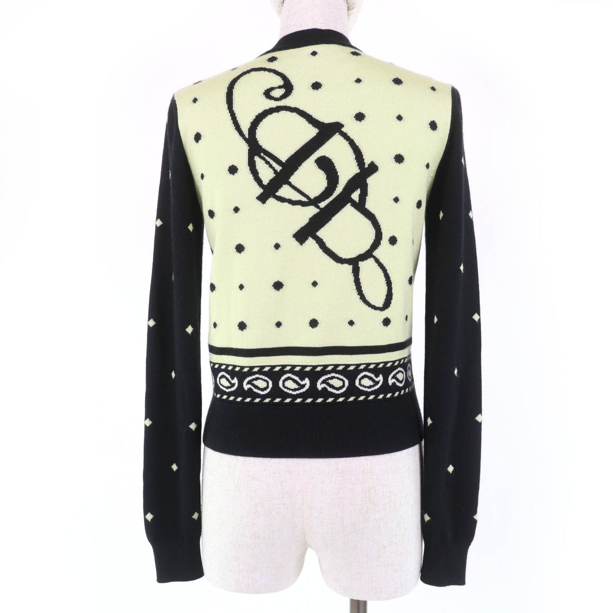Hermes Harnais de Cour Court Harness Cashmere Silk Sellier Buttons Cardigan — view 3