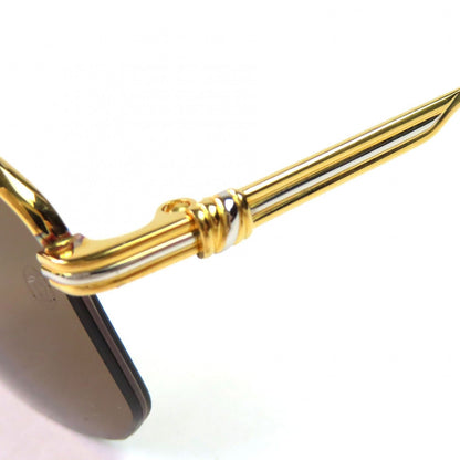 Cartier Trinity Half Rim Sunglasses Eyewear Gold Bordeaux Demo Lens — view 8