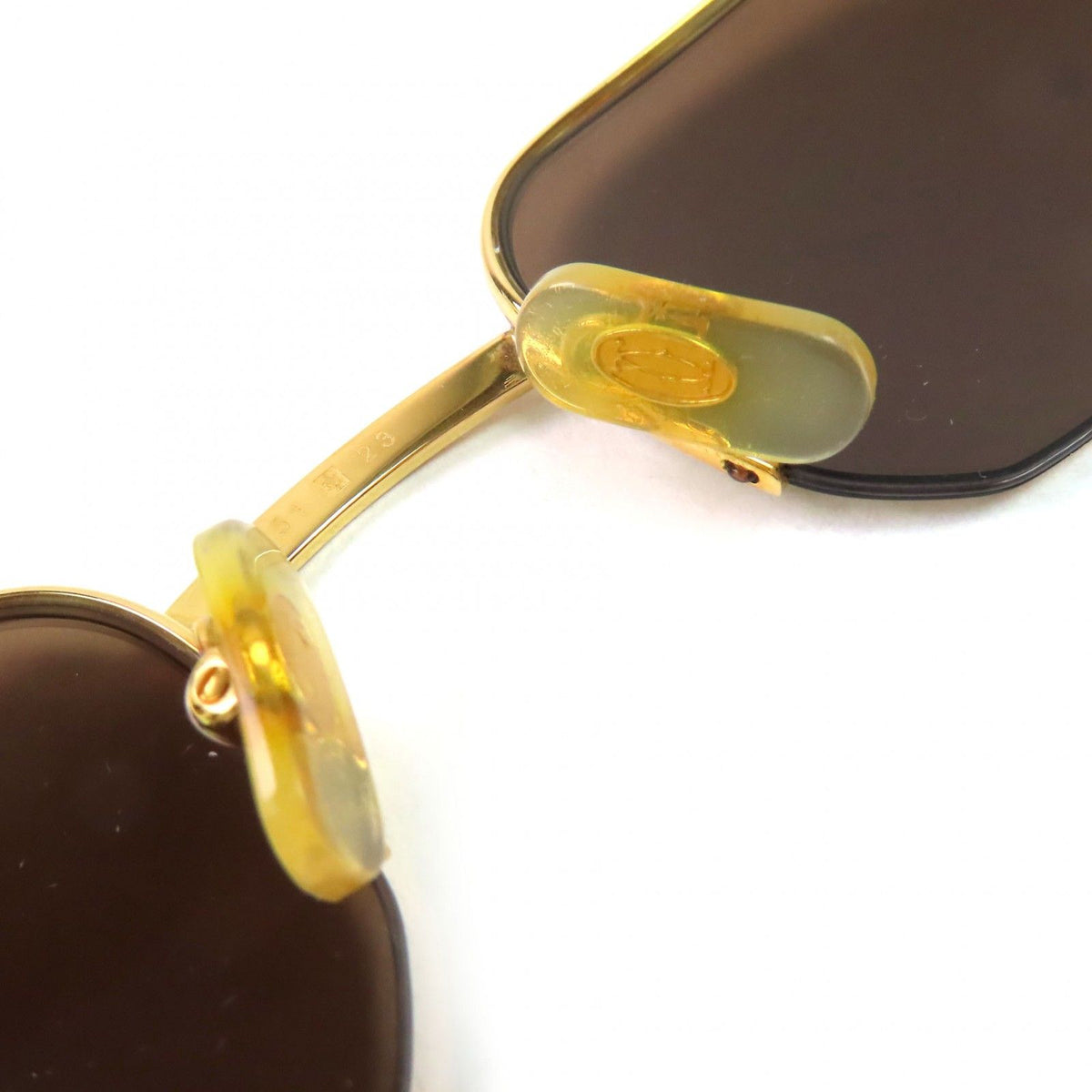Cartier Trinity Half Rim Sunglasses Eyewear Gold Bordeaux Demo Lens — view 7