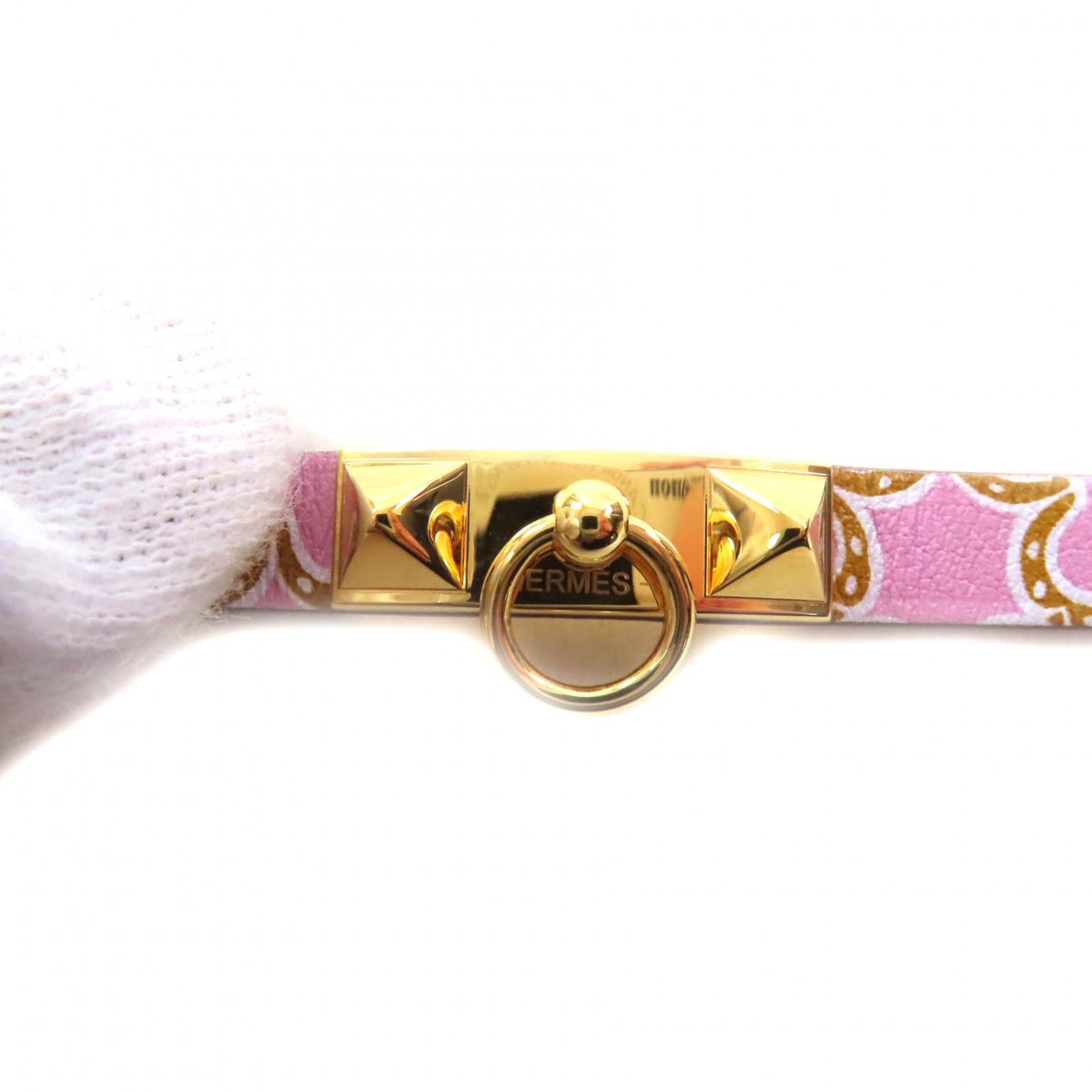 Hermes Rival Mini Lucky Daisy Veau Swift Bracelet T2 — view 8