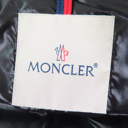 Moncler Balabio Logo Patch Ecorette Fur Hooded Down Vest Black — view 8