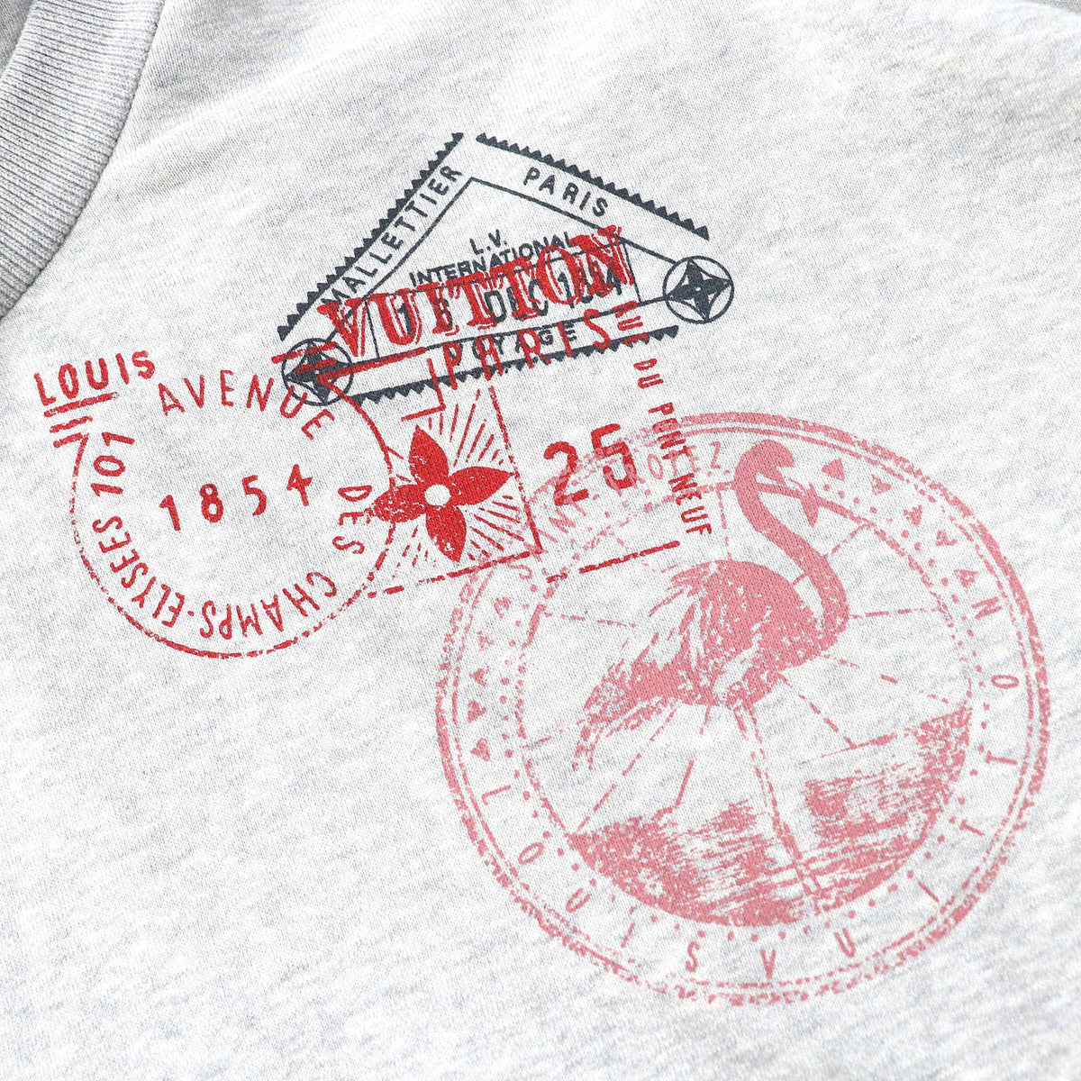 Louis Vuitton Flight Mode Travel Stamp Crop Hoodie — view 5