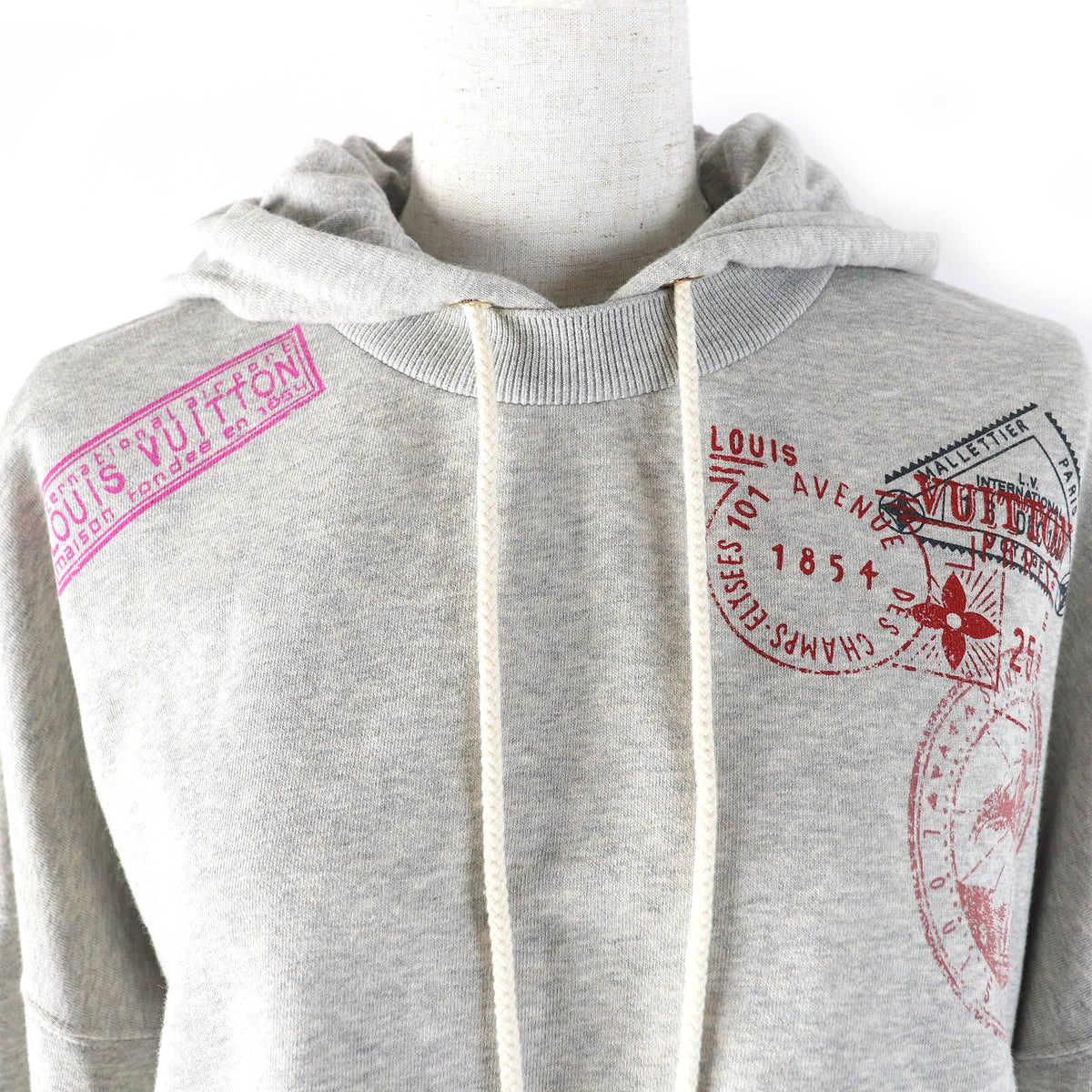 Louis Vuitton Flight Mode Travel Stamp Crop Hoodie — view 4