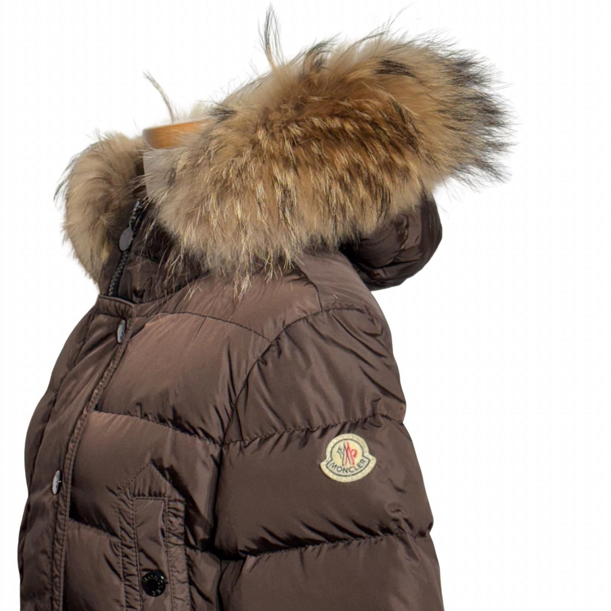 Moncler Merin Giubbotto Down Jacket 1 Dark Brown Nylon — view 4