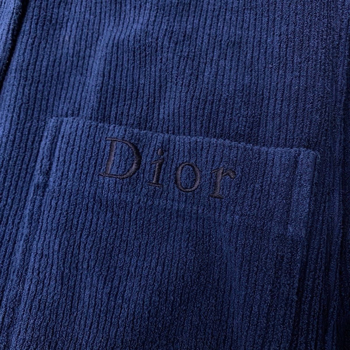 Dior Sport Chesterfield Rib Pile CD Logo Gold Button Navy M — view 8