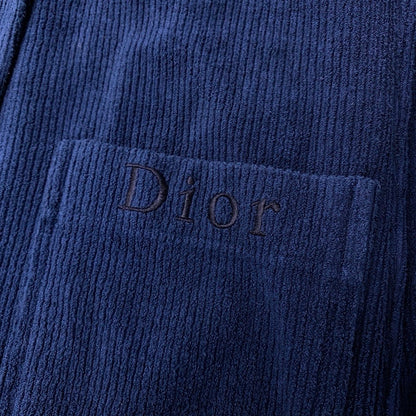 Dior Sport Chesterfield Rib Pile CD Logo Gold Button Navy M — view 8