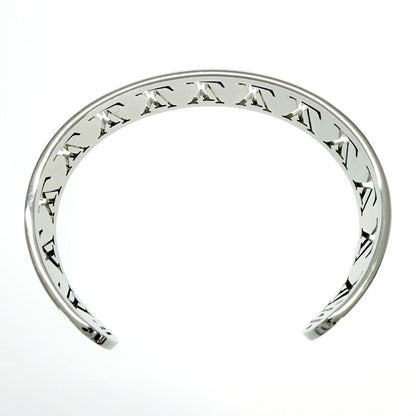 Louis Vuitton Metal Jonck Multi LV Open Bangle Silver Bracelet — view 8